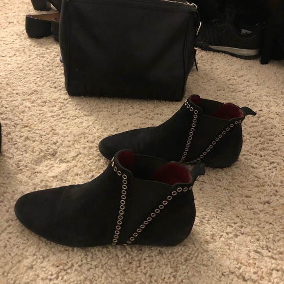 Isabel Marant Black Suede Booties - Picture 2 of 7